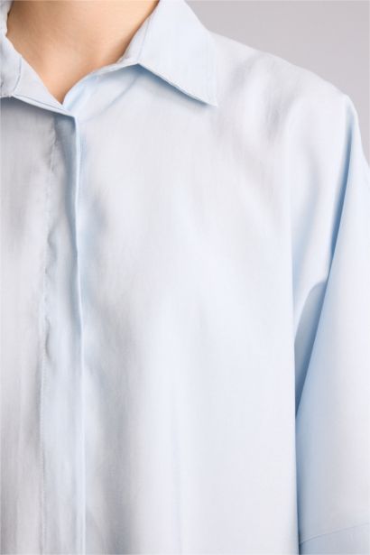 Relaxed Fit Modal Gömlek