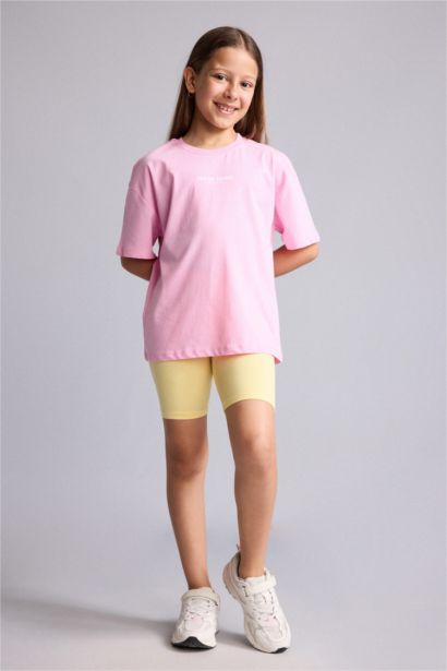 Girl Printed Short Sleeve T-Shirt