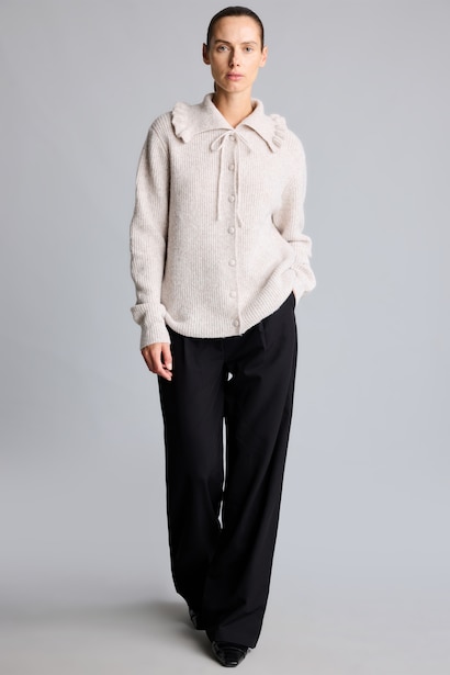Relaxed Fit Wool Blend Knitted Tunic