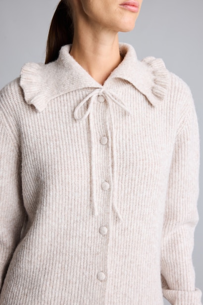 Relaxed Fit Wool Blend Knitted Tunic