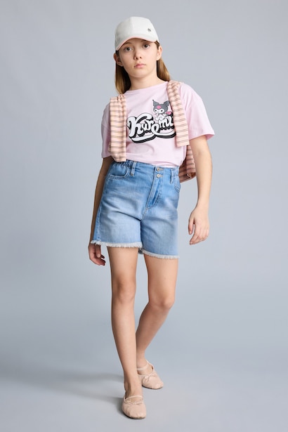 Short en jean pour fille