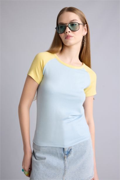 Fıtted Viskon Tişört