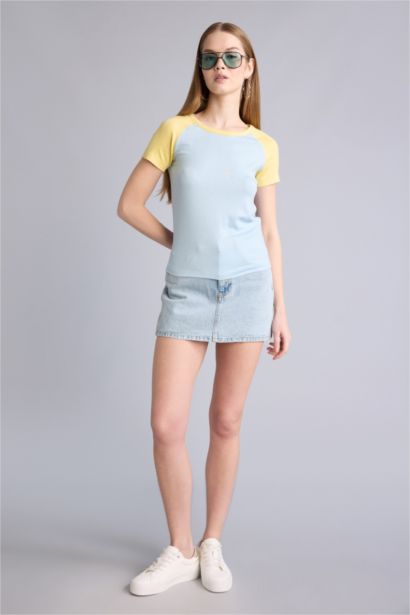 Fıtted Viskon Tişört