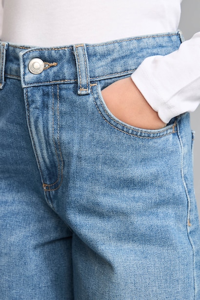 90's Wide Leg Jean Pantolon Kız Çocuk