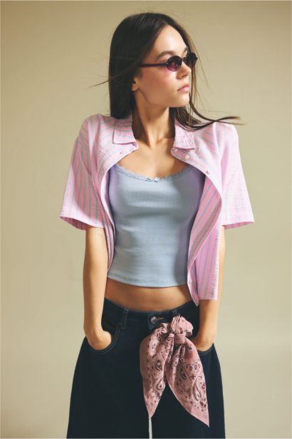 Boxy Fit Kısa kollu Gömlek
