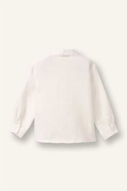 Regular Fit Muslin Long Sleeve Shirt