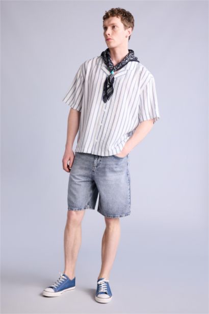 Straıght Fıt Bermuda