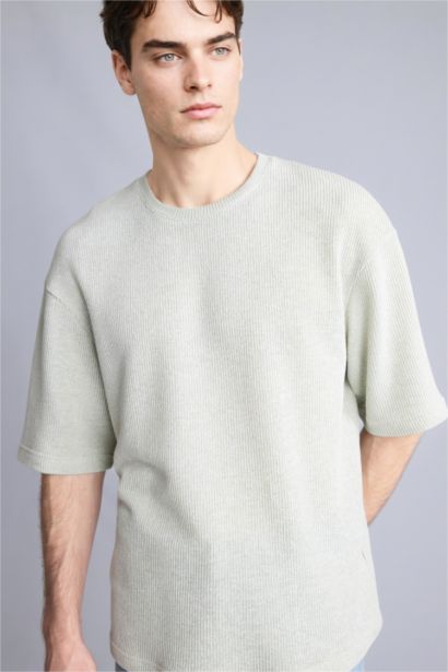 T-shirt boxy à manches courtes