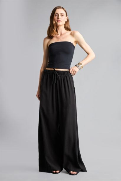 High Waist Wide Leg Trousers