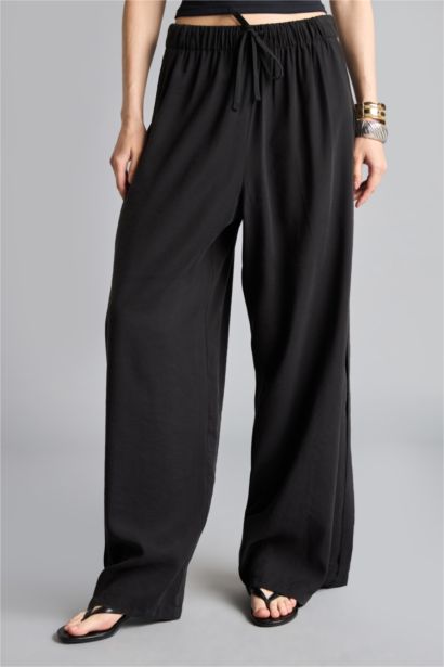 High Waist Wide Leg Trousers