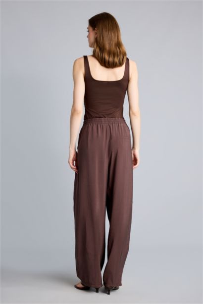 High Waist Wide Leg Trousers