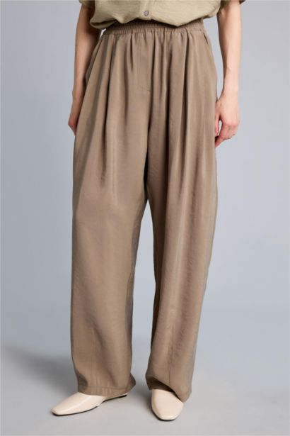 High Waist Wide Leg Trousers