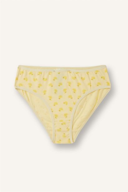 Desenli Penye 3'lü Slip Külot