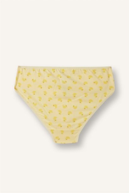 Desenli Penye 3'lü Slip Külot