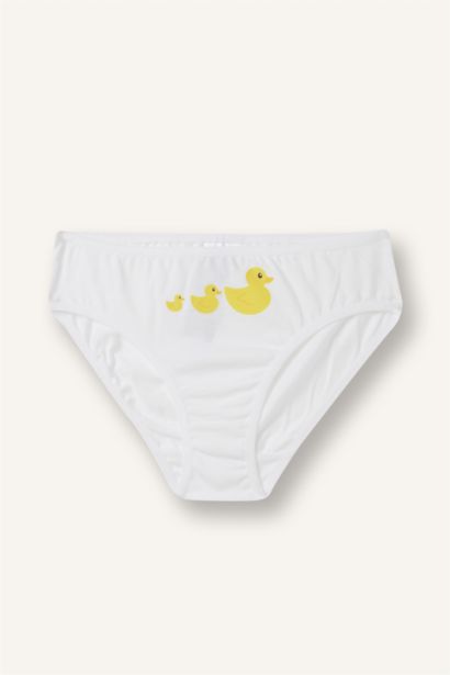 Desenli Penye 3'lü Slip Külot