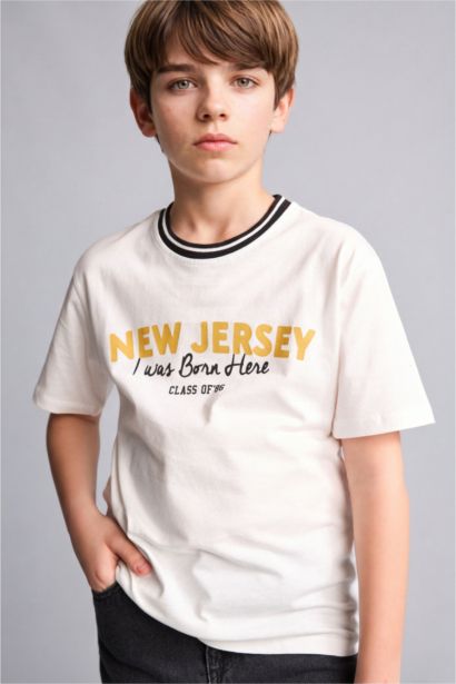New Regular Fit Printed Short Sleeve T-Shirt