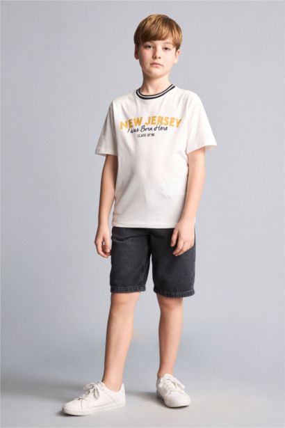 New Regular Fit Printed Short Sleeve T-Shirt