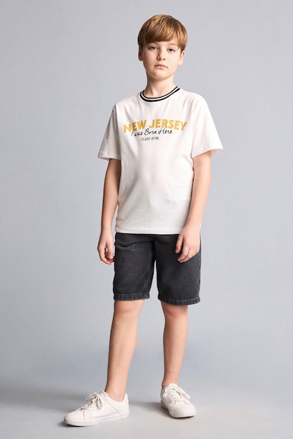 Boy New Regular Fit Crew Neck Printed T-Shirt