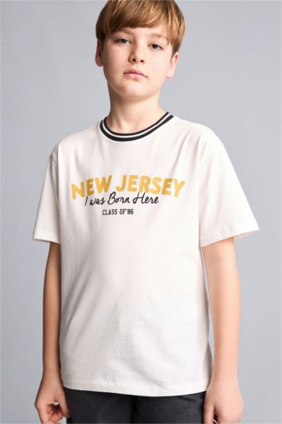 New Regular Fit Printed Short Sleeve T-Shirt