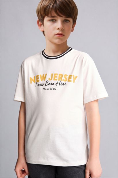 New Regular Fit Printed Short Sleeve T-Shirt