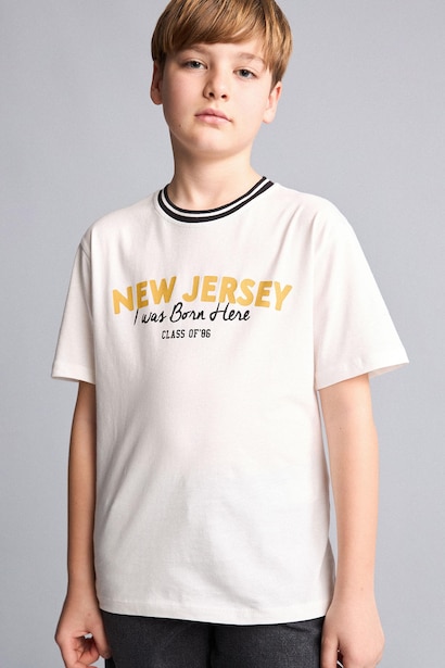 Boy New Regular Fit Crew Neck Printed T-Shirt