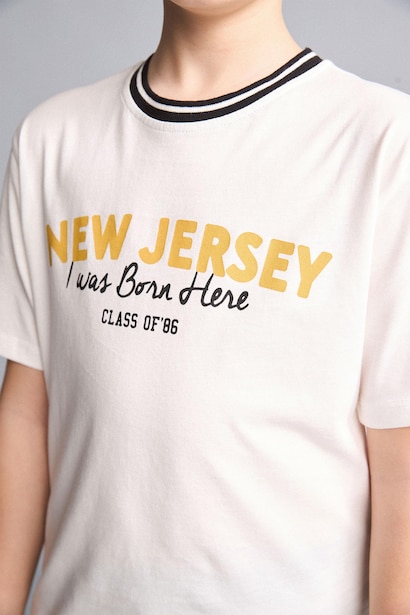 Boy New Regular Fit Crew Neck Printed T-Shirt