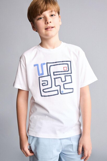 Boy Regular Fit Crew Neck Printed Short Sleeve T-Shirt