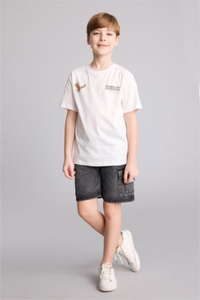 New Regular Fit Printed Short Sleeve T-Shirt