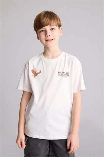 New Regular Fit Printed Short Sleeve T-Shirt