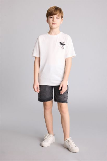 New Regular Fit Printed Short Sleeve T-Shirt