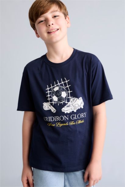 New Regular Fit Printed Short Sleeve T-Shirt