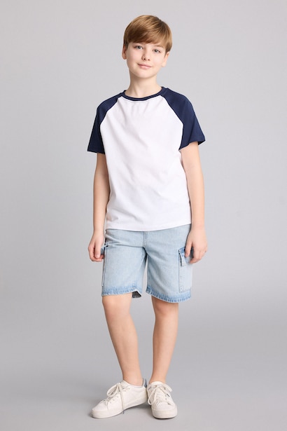 %100 Pamuk New Regular Fit Tişört Erkek Çocuk