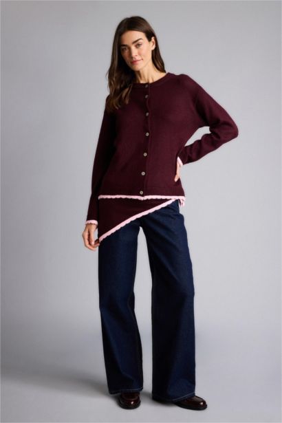 Regular Fit Crew Neck Knitwear Cardigan