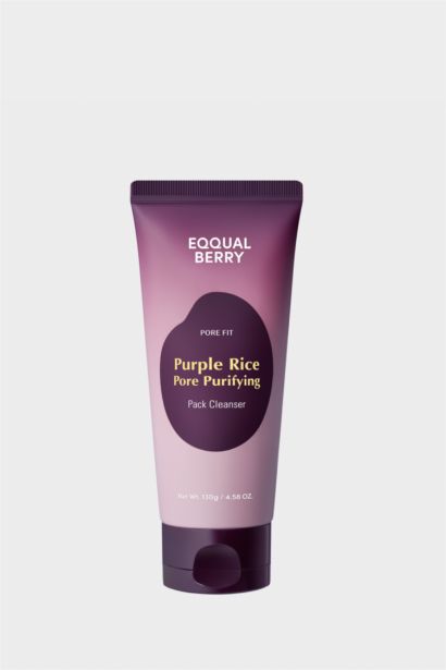 Eqqualberry Purple Rice Pore Purifying Pack Geniş Gözenek Önleyici ve Ölü Deri Arındırıcı Mor Pirinçli Temizleyici 130gr