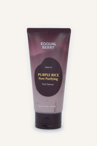 Eqqualberry Purple Rice Pore Purifying Pack Geniş Gözenek Önleyici ve Ölü Deri Arındırıcı Mor Pirinçli Temizleyici 130gr