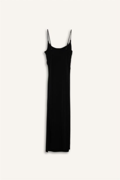 Bodycon Square Collar Maxi Dress