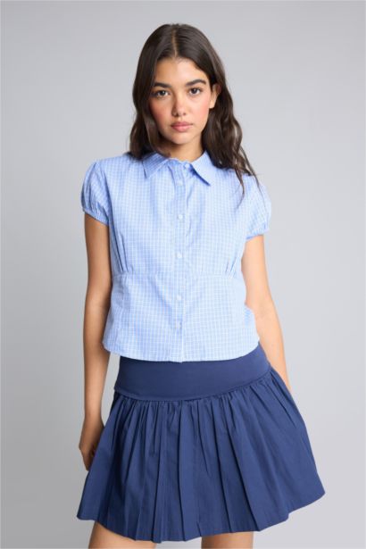 Slim Fit Cotton Short Sleeve Shirt