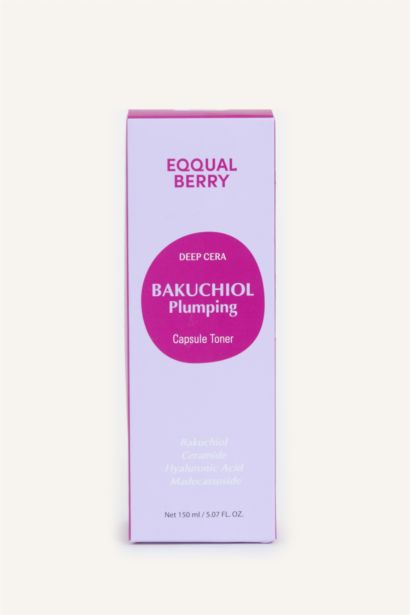 EQQUALBERRY Bakuchiol Plumping Capsule Toner 150 ml-Hyaluronik Asit,Madecassoside ve Seramid İçerikli Tonik