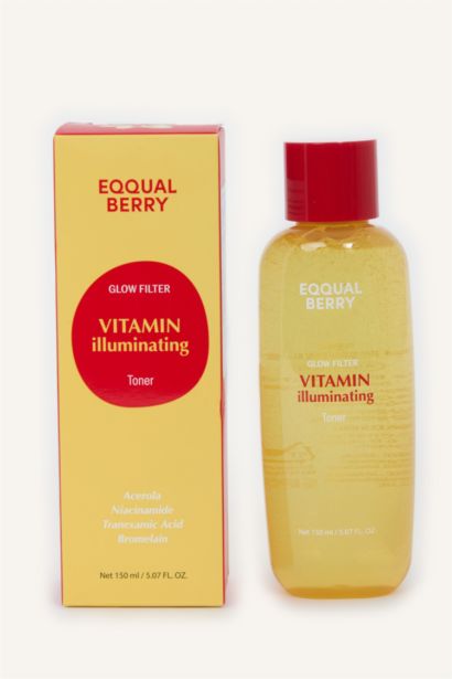 Eqqualberry Vitamin Illuminating Toner Parlatıcı ve Pürüzlü Doku Karşıtı C Vitaminli Tonik