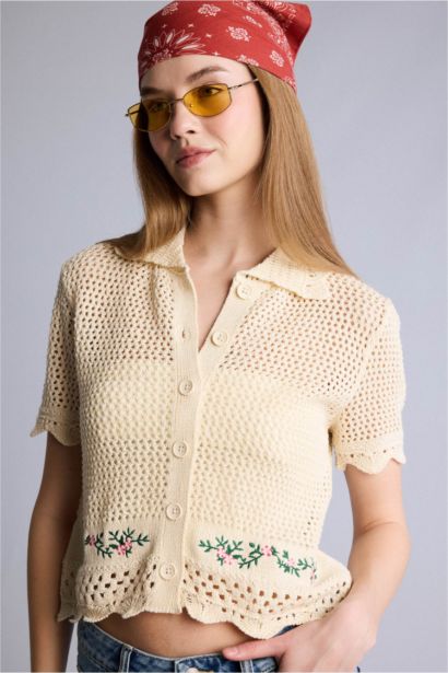 Regular Fıt Triko Gömlek