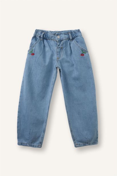 Paperbag Pamuklu Pantolon Kız Bebek