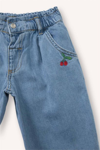 Paperbag Pamuklu Pantolon Kız Bebek