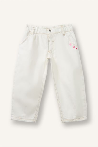 Paperbag Pamuklu Pantolon Kız Bebek