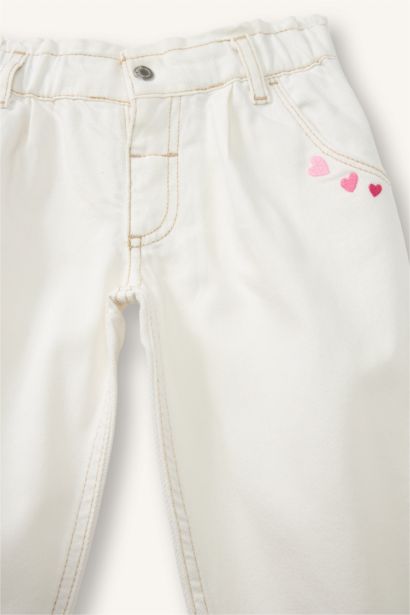 Paperbag Pamuklu Pantolon Kız Bebek