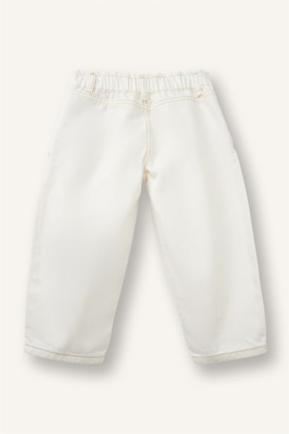 Paperbag Pamuklu Pantolon Kız Bebek