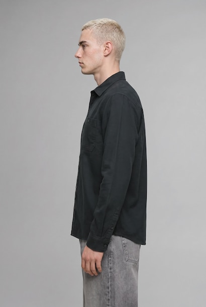 Regular Fit Woven Long Sleeve Shirt