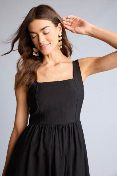 Askılı Midi Elbise