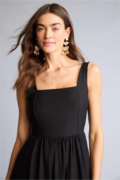 Askılı Midi Elbise