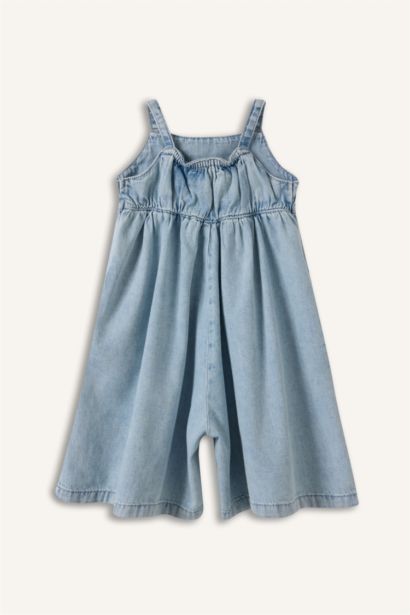 Denim Wide Leg Jumpsuit