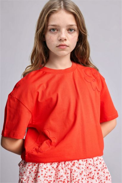 Regular Fit Embroidered Short Sleeve T-Shirt